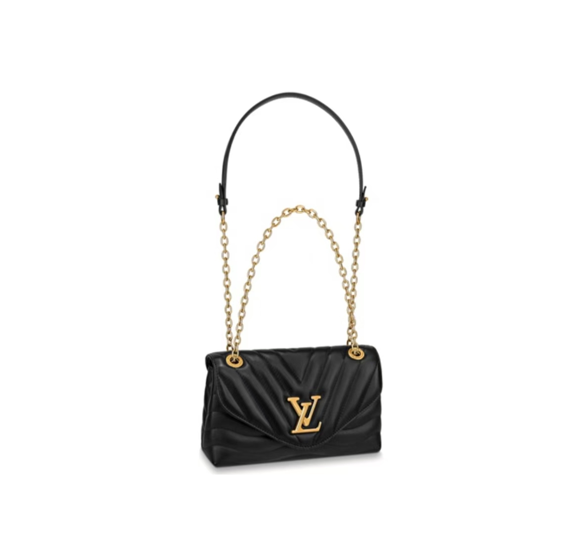 LOUIS VUITTON NEW WAVE CHAIN BAG IN BLACK