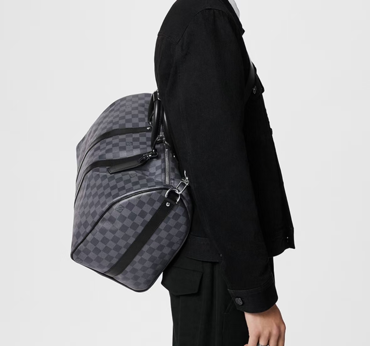 EEPALL BANDOULIÈRE DAMIER JUNGLE TRAVEL BAG