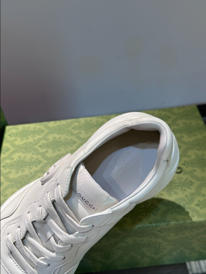 Gucci Rhyton White Leather Sneaker – GCC173
