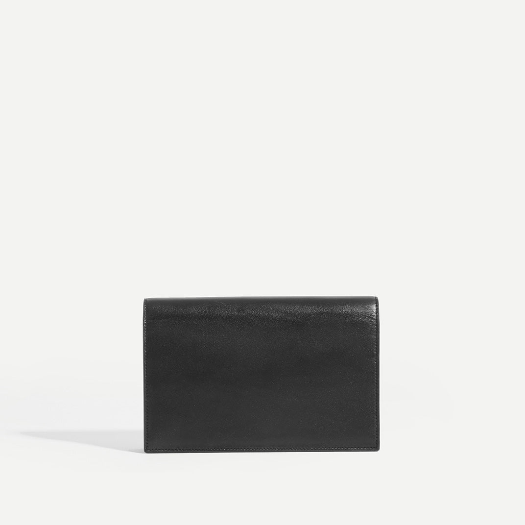 Kate Tassel Chain Wallet in Black