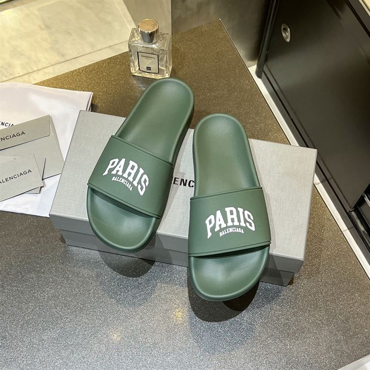 BALENCIAGA CITIES PARIS POOL SLIDE SANDAL – BBD006