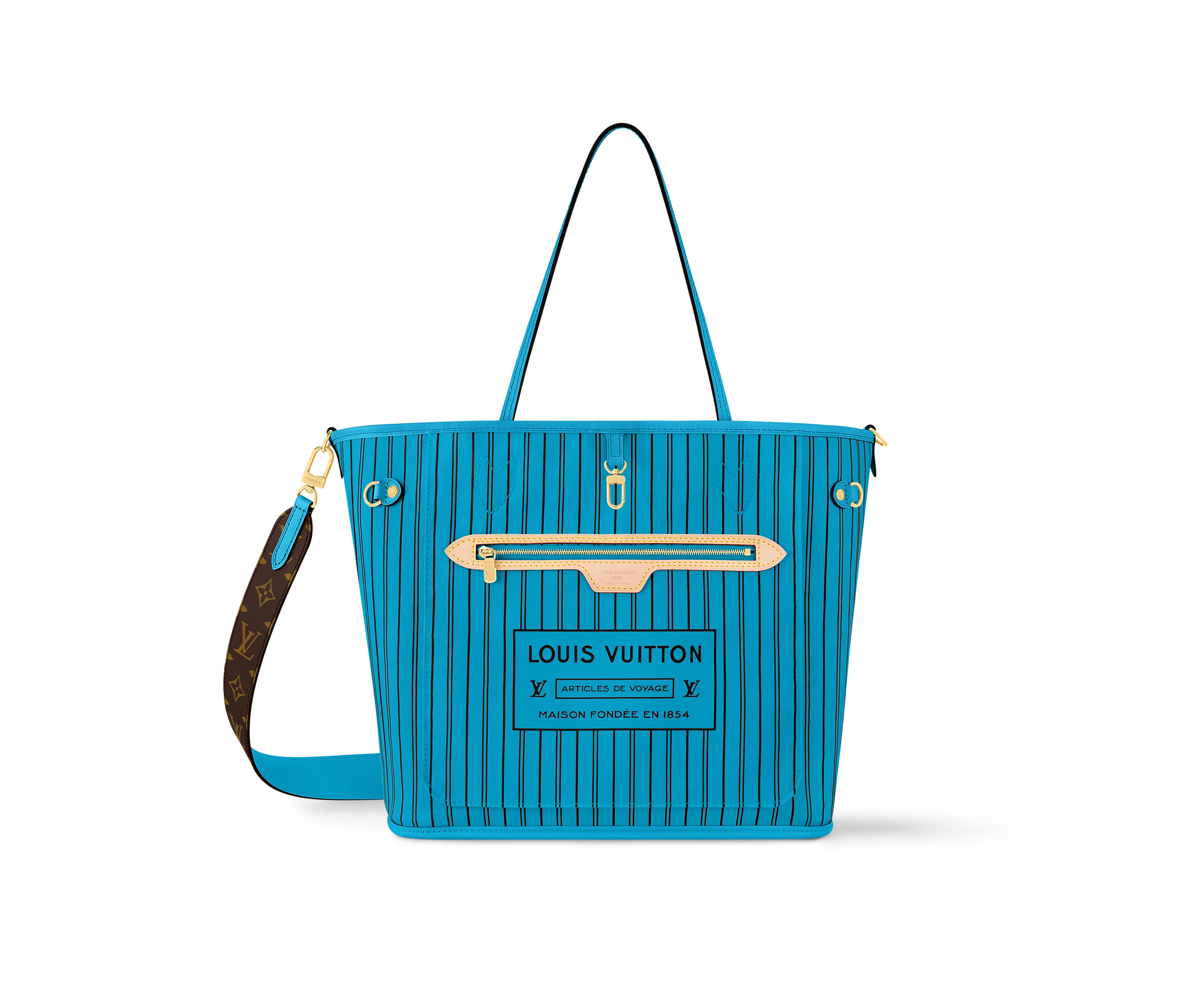 Neverfull Bandoulière Inside Out MM Monogram Coated