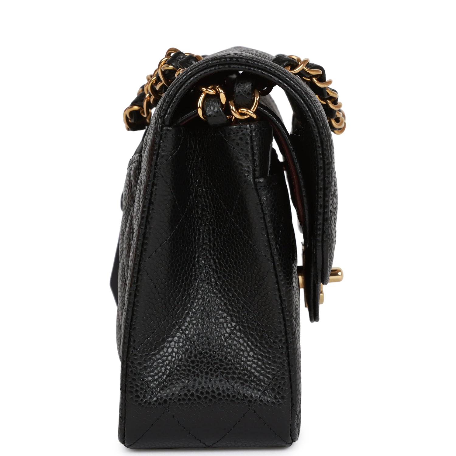 Chanel Small Classic Double Flap Black Caviar Gold Hardware