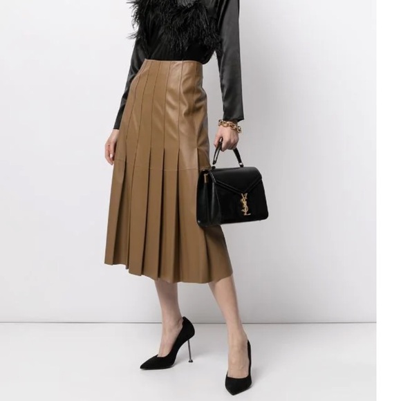 YSL Cassandra Medium Top Handle Bag in Shiny Leather