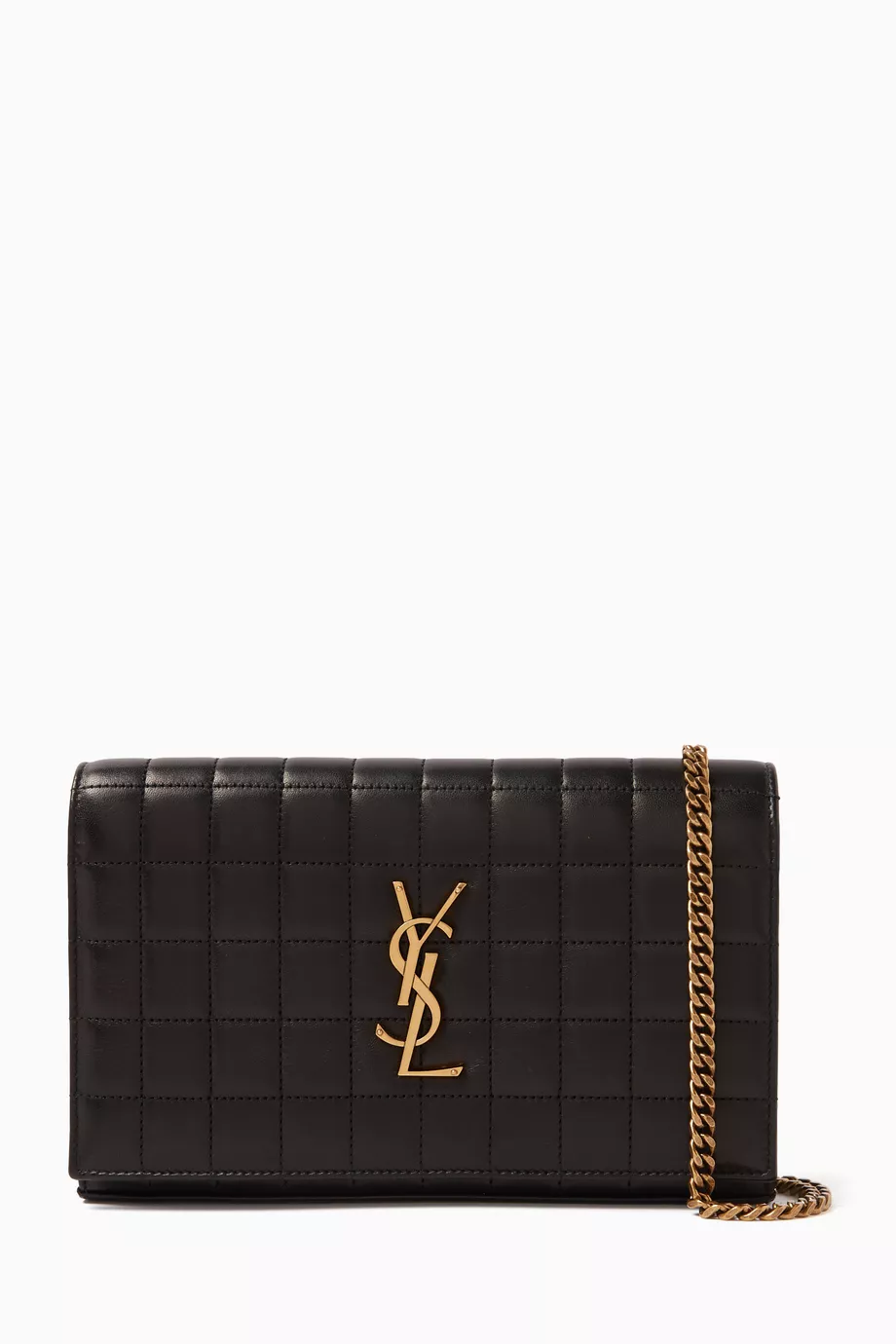 Saint Laurent Cassandre Lambskin Chain Wallet