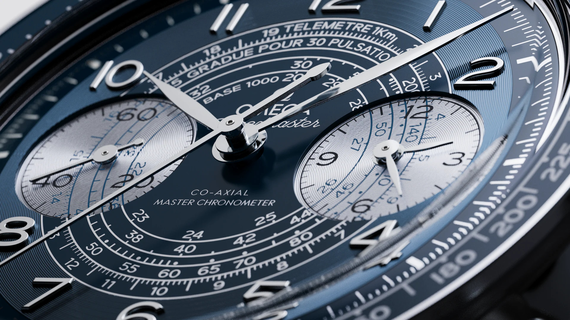 OMEGA SPEEDMASTER CHRONOSCOPE 43 MM, STEEL ON STEEL