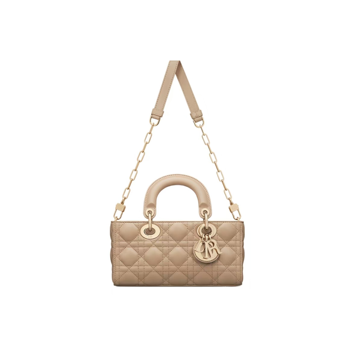 DIOR LADY D-JOY BAG IN BISCUIT LAMBSKIN