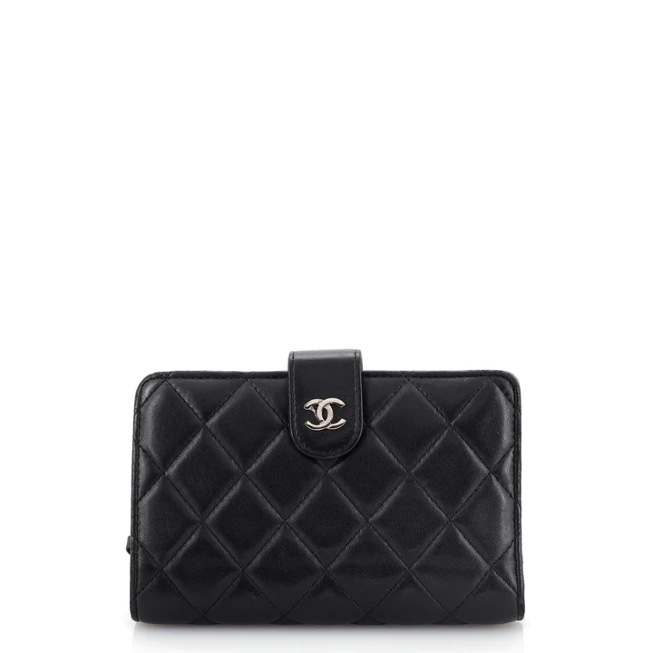 Chanel CC French Wallet Quilted Lambskin