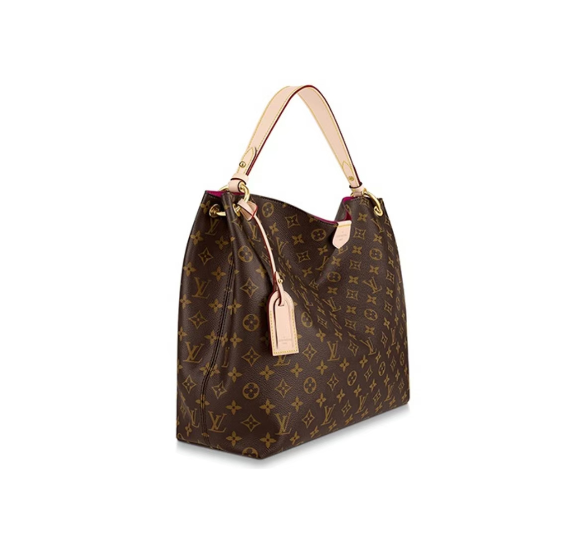 GRACEFUL MONOGRAM CANVAS HOBO BAG