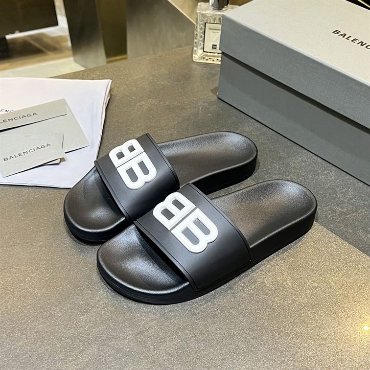 BALENCIAGA BB POOL SLIDE SANDALS – BBD014