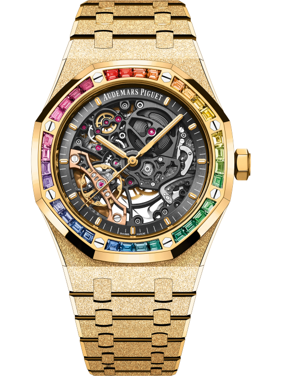 Audemars Piguet Royal Oak Frosted Gold Double Balance Wheel Openworked Ref. 15412BA.YG.1224BA.01-B