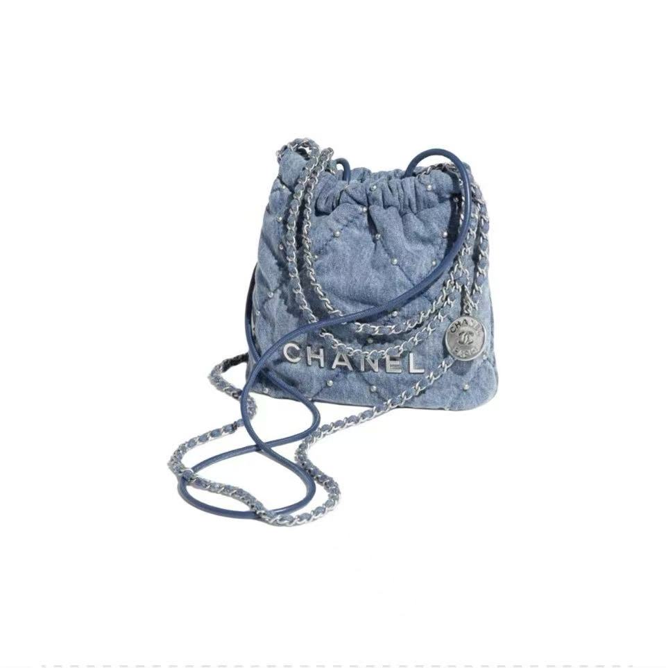 CHANEL 22 Bag  – Mini Denim Blue