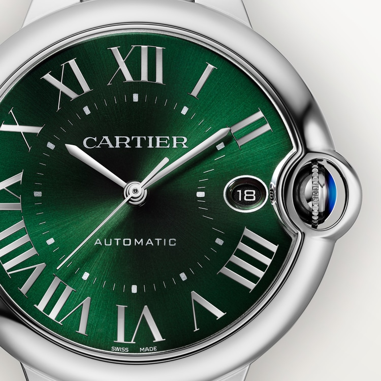 Ballon Bleu de Cartier watch Sunray brushed dark green dial 40 mm