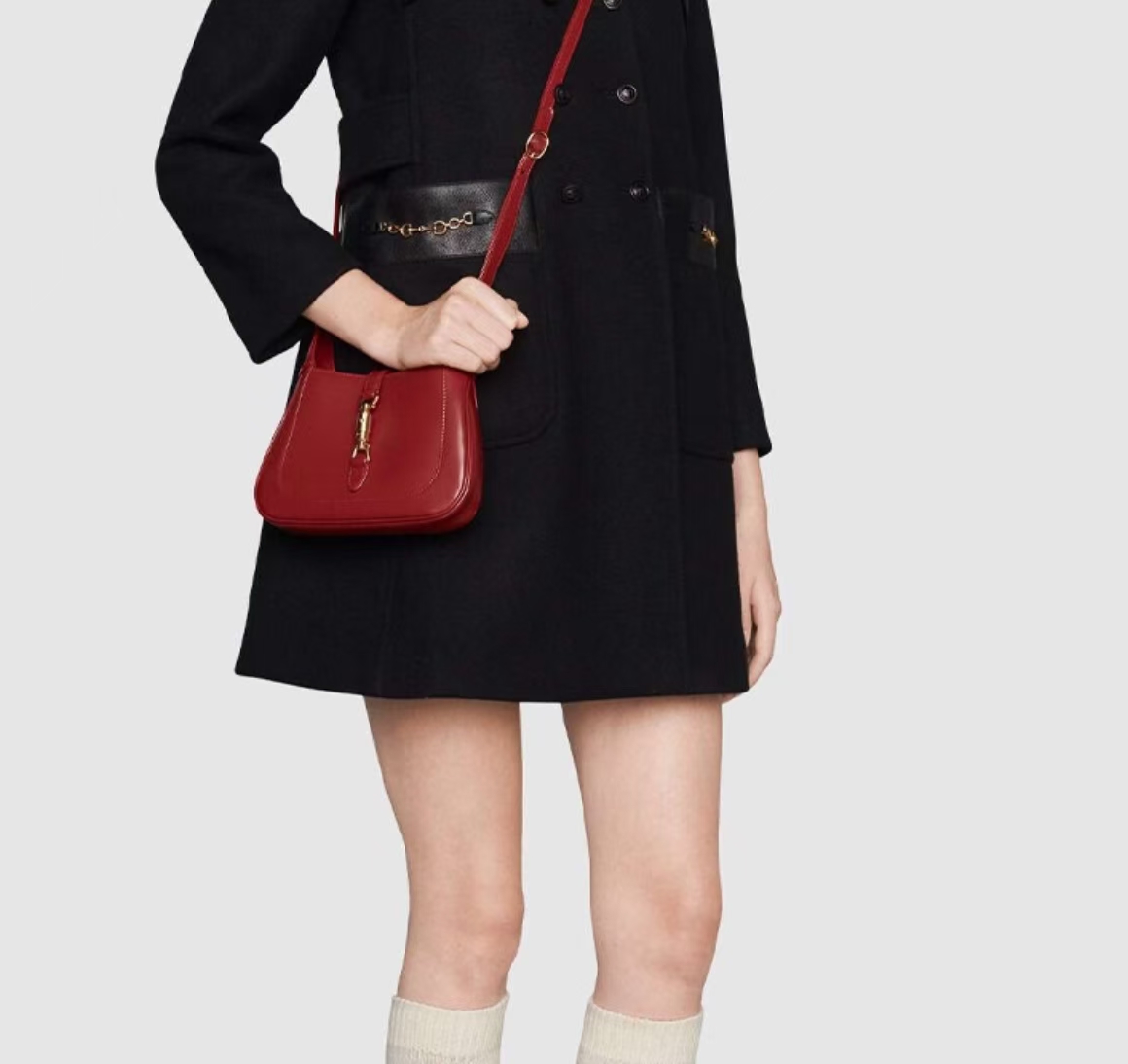 GUCCI JACKIE 1961 BAG IN SCARLET RED