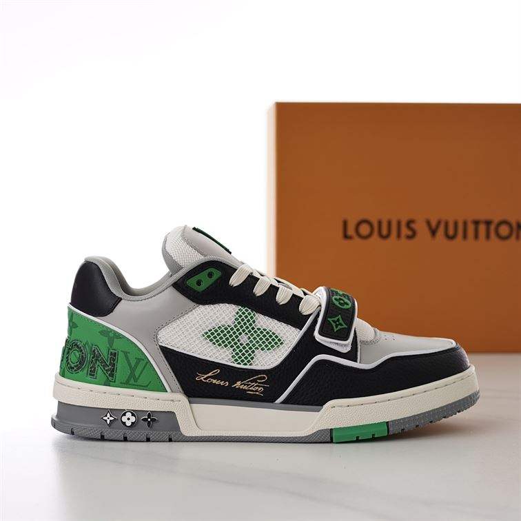 LOUIS VUITTON LV TRAINER SNEAKER GREEN – LVS181