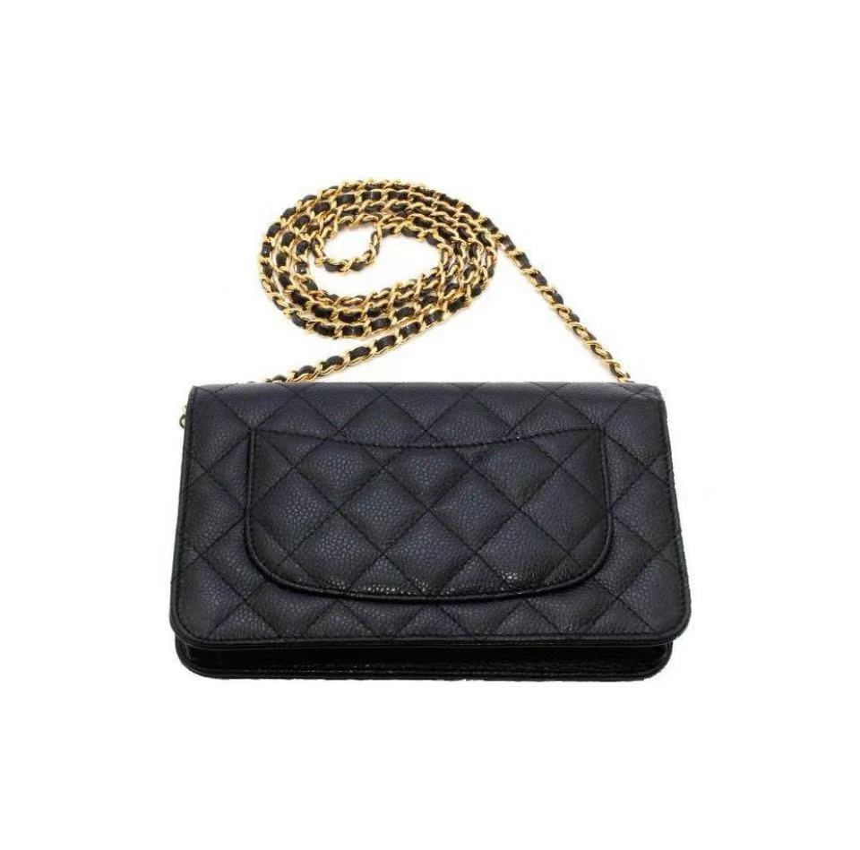Chanel  WOC Bag Black Caviar Light Gold Hardware
