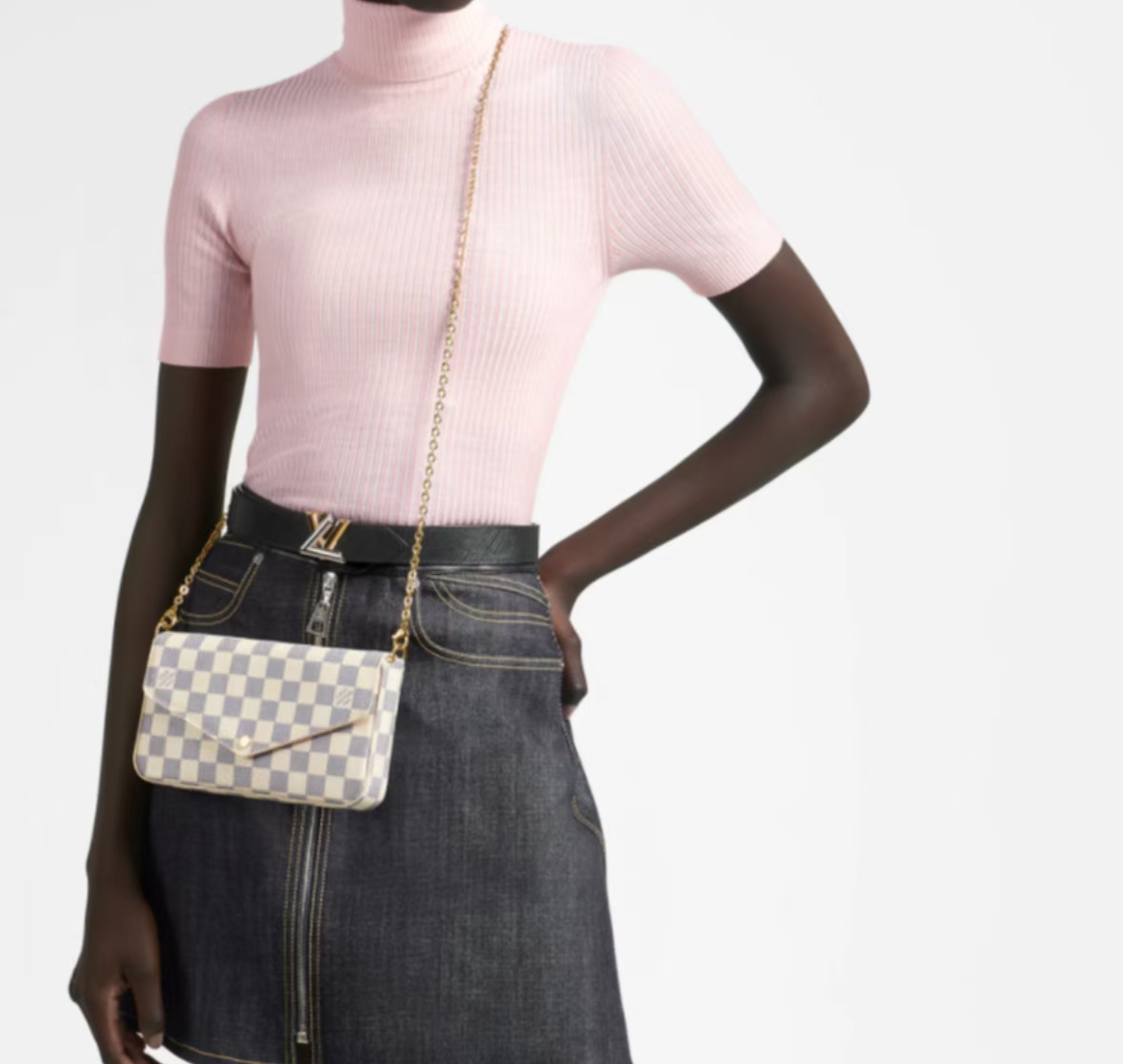 LOUIS VUITTON POCHETTE FÉLICIE IN DAMIER AZUR