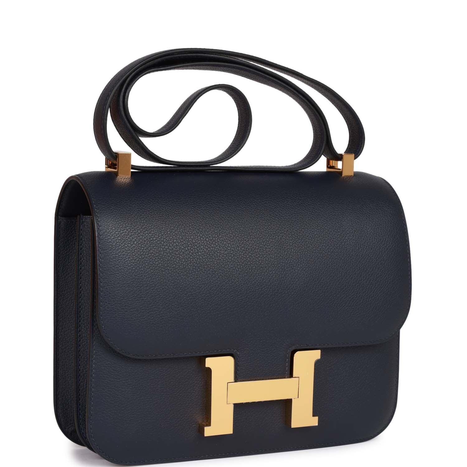 Hermès Constance 24 Bleu Nuit Evercolor Gold Hardware