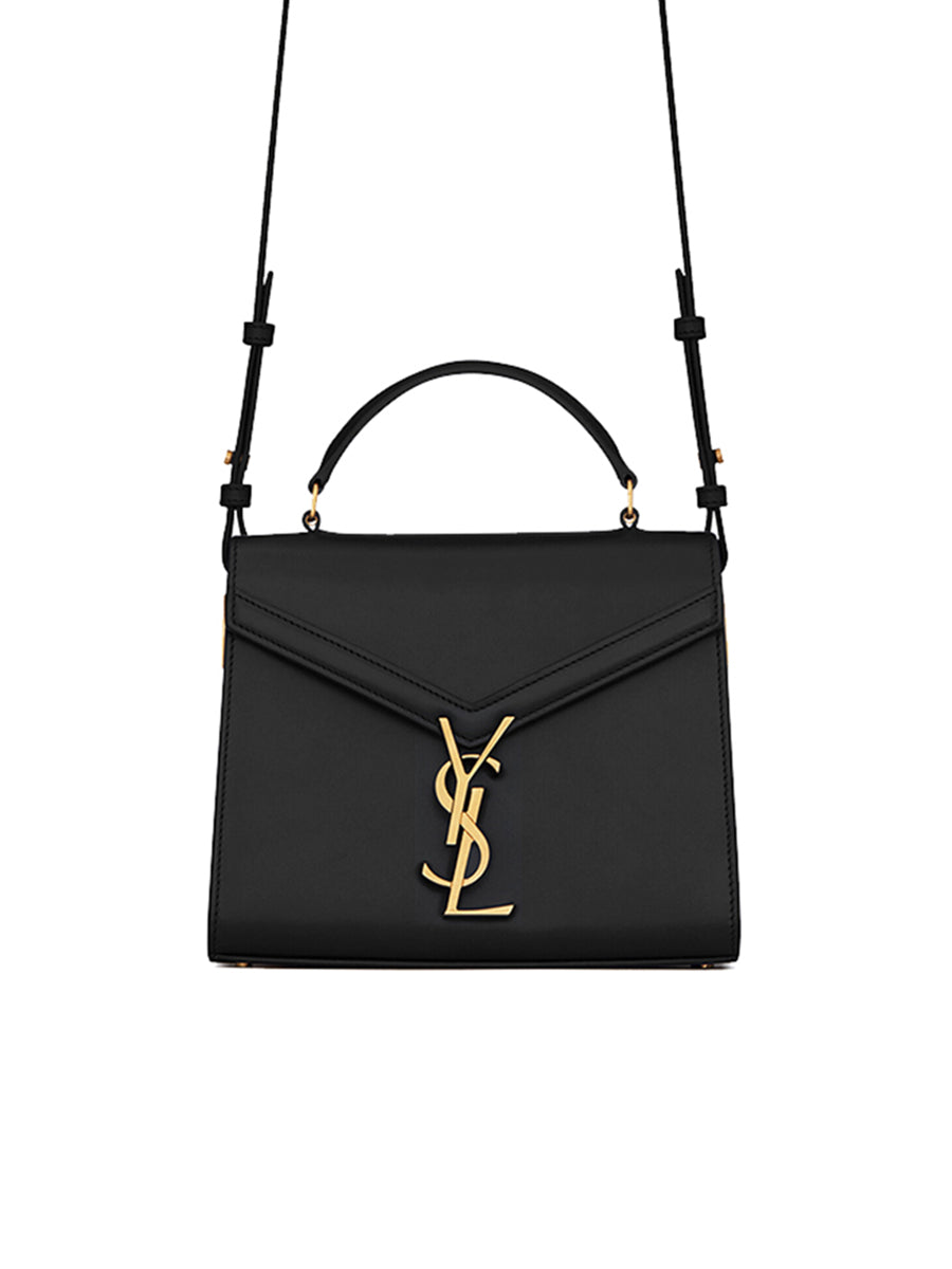 YSL Cassandra Mini Top Handle Bag in Box Leather