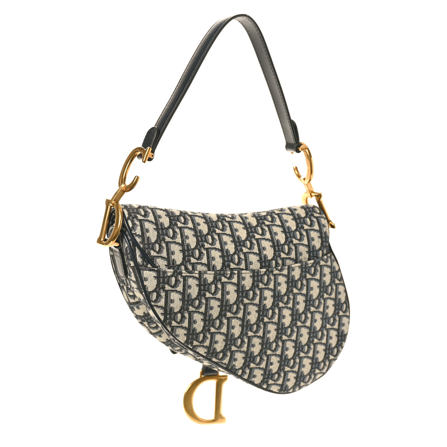 Oblique Saddle Bag Blue