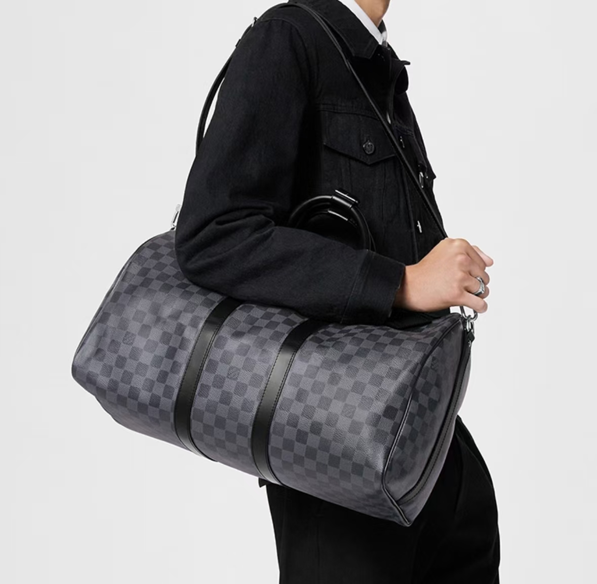 EEPALL BANDOULIÈRE DAMIER JUNGLE TRAVEL BAG