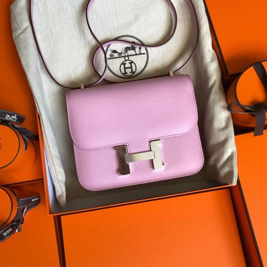 Hermès Constance 18 Mauve Sylvestre Epsom  Gold Hardware