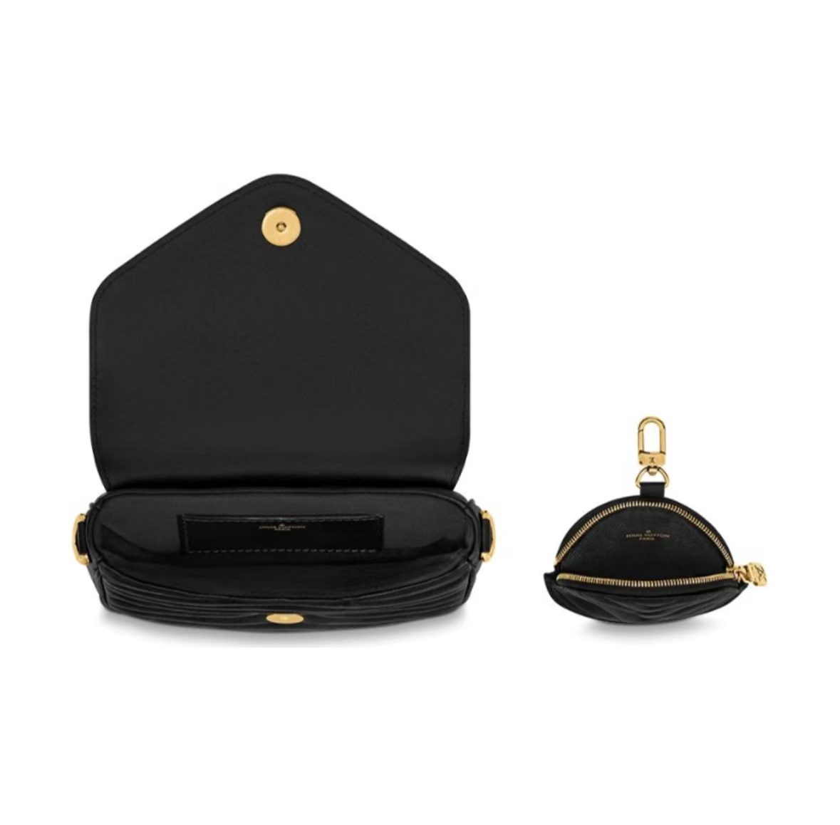 LOUIS VUITTON NEW WAVE CHAIN BAG IN BLACK