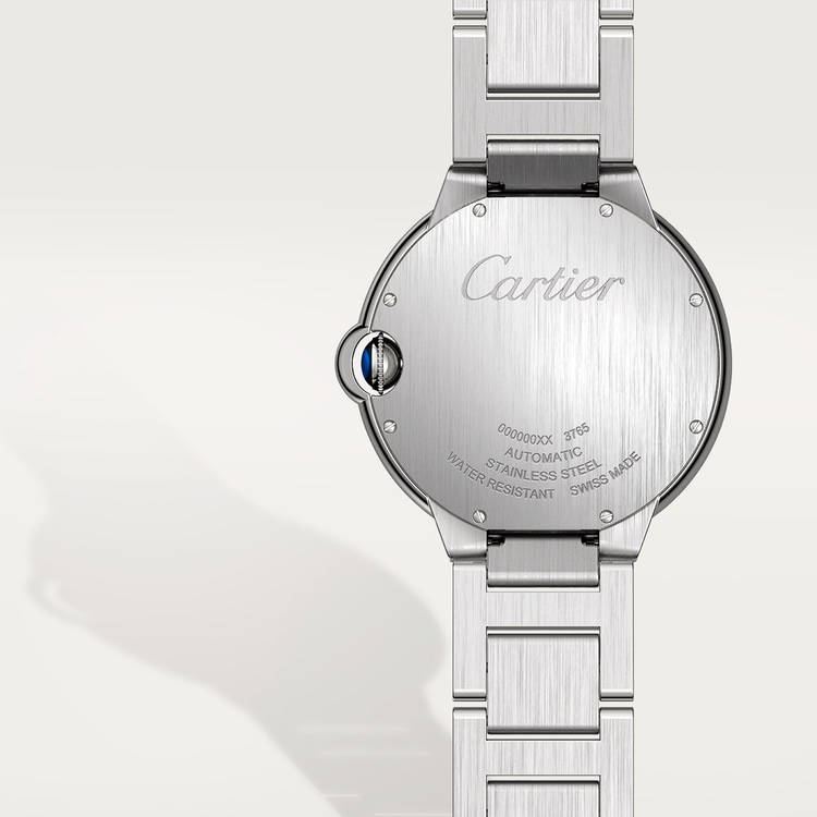 Ballon Bleu de Cartier watch Silver guilloché dial 42 mm