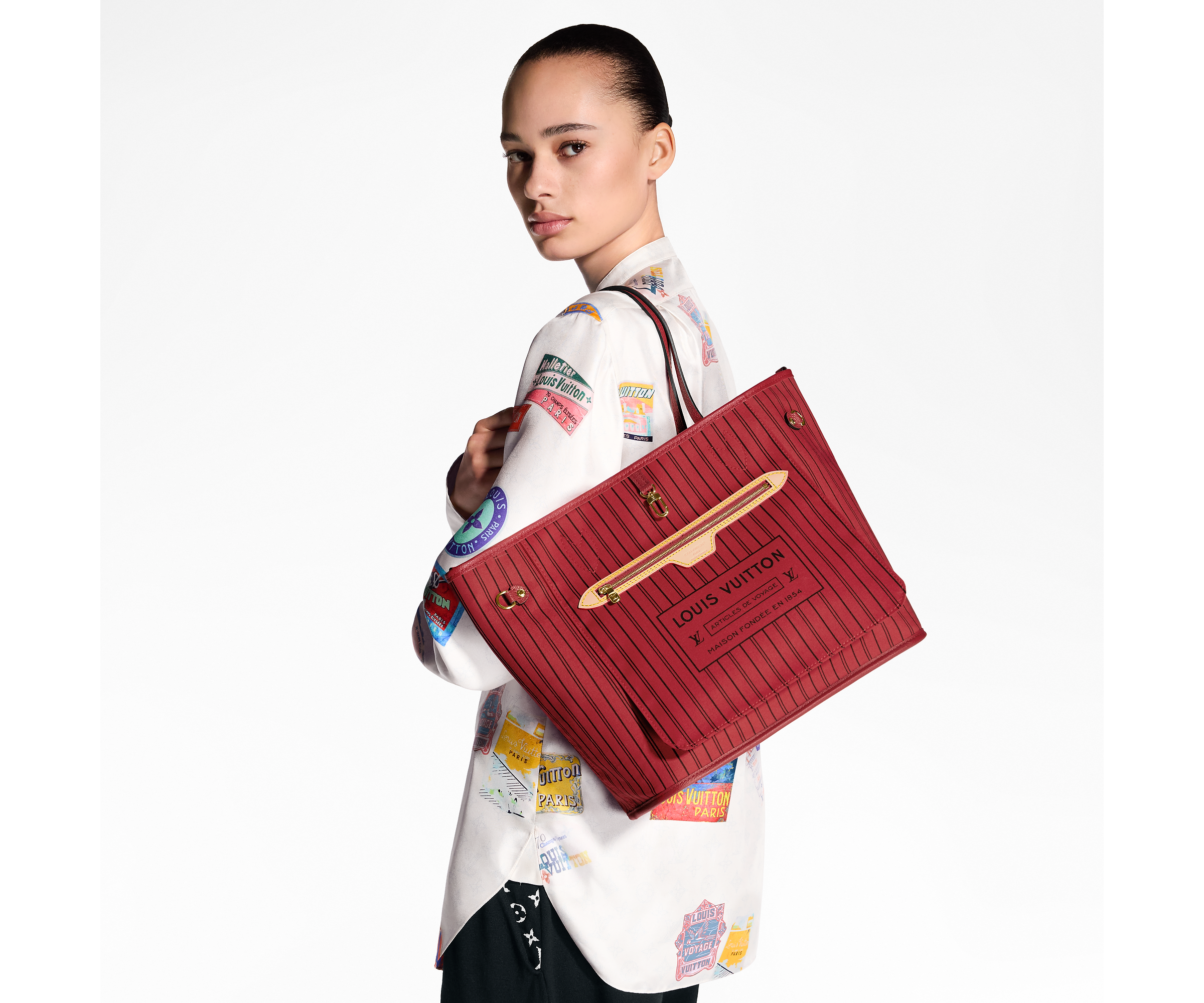 Neverfull Bandoulière Inside Out MM Monogram Coated