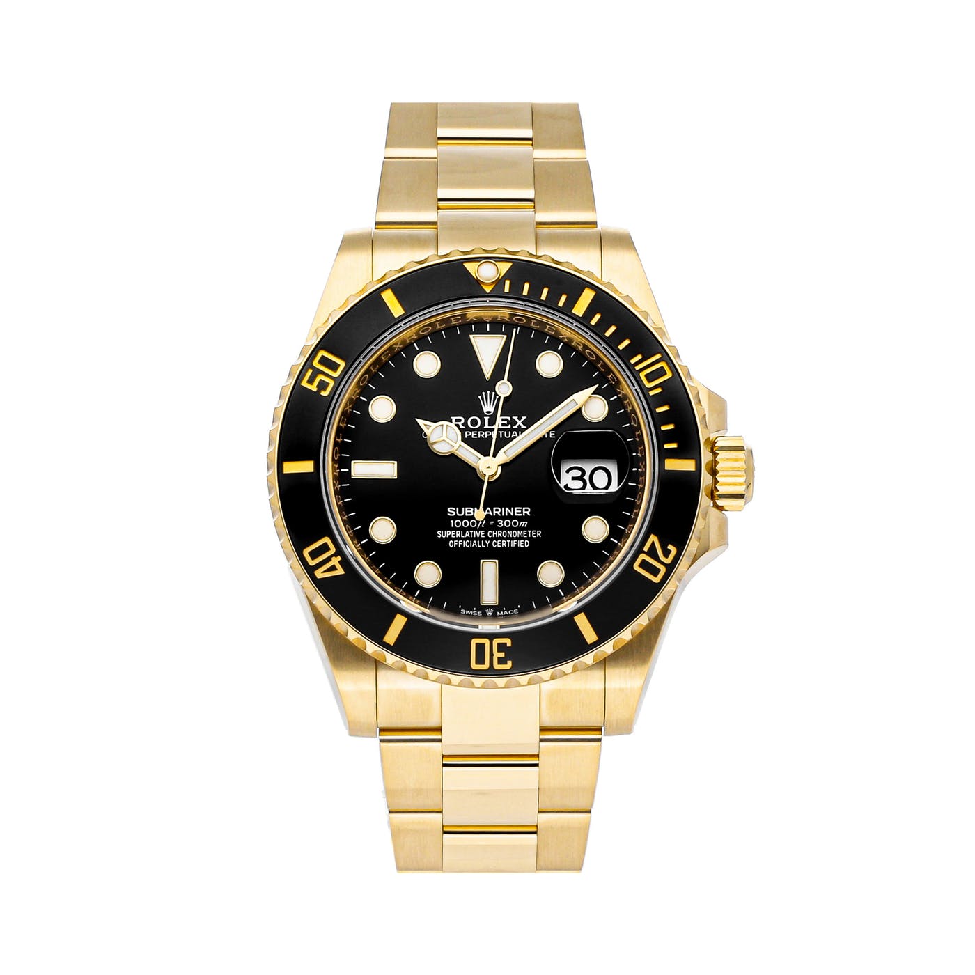 Rolex Perpetual Submariner Date 41mm Black Dial Yellow Gold 126618LN