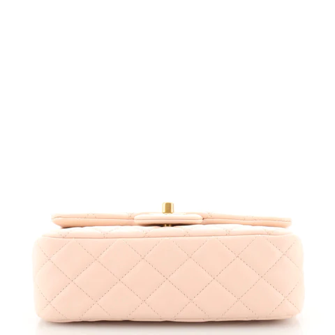 Chanel Pearl Crush Flap Bag Quilted Lambskin Mini