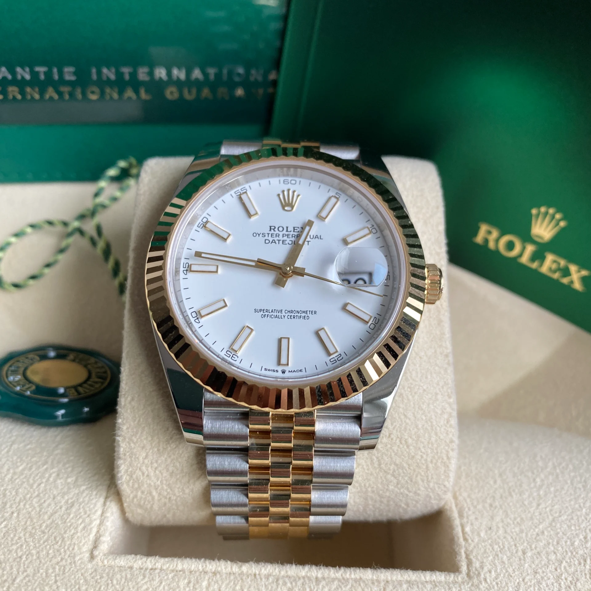 Rolex Datejust 41 Oyster, 41 mm, Oystersteel and yellow gold Reference 126333