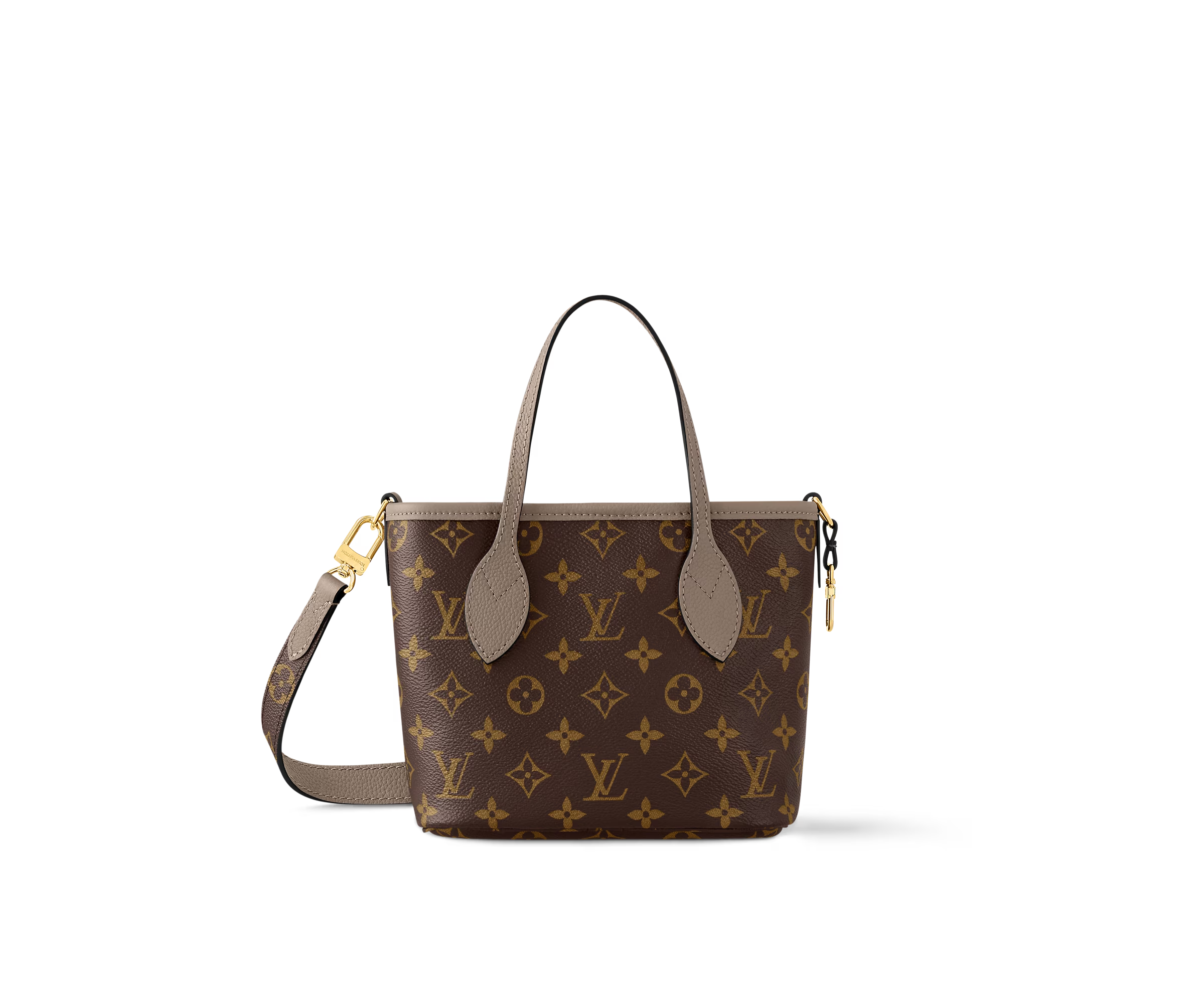 Neverfull Bandoulière Inside Out BB Dark fango cowhide