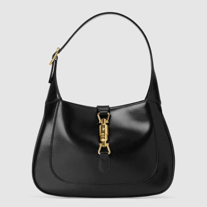 GUCCI JACKIE 1961  BAG IN BLACK LEATHER