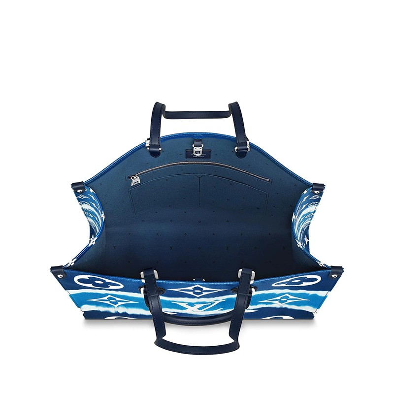 LOUIS VUITTON ONTHEGO GM MONOGRAM JUNGLE IN TIE-DYE BLUE