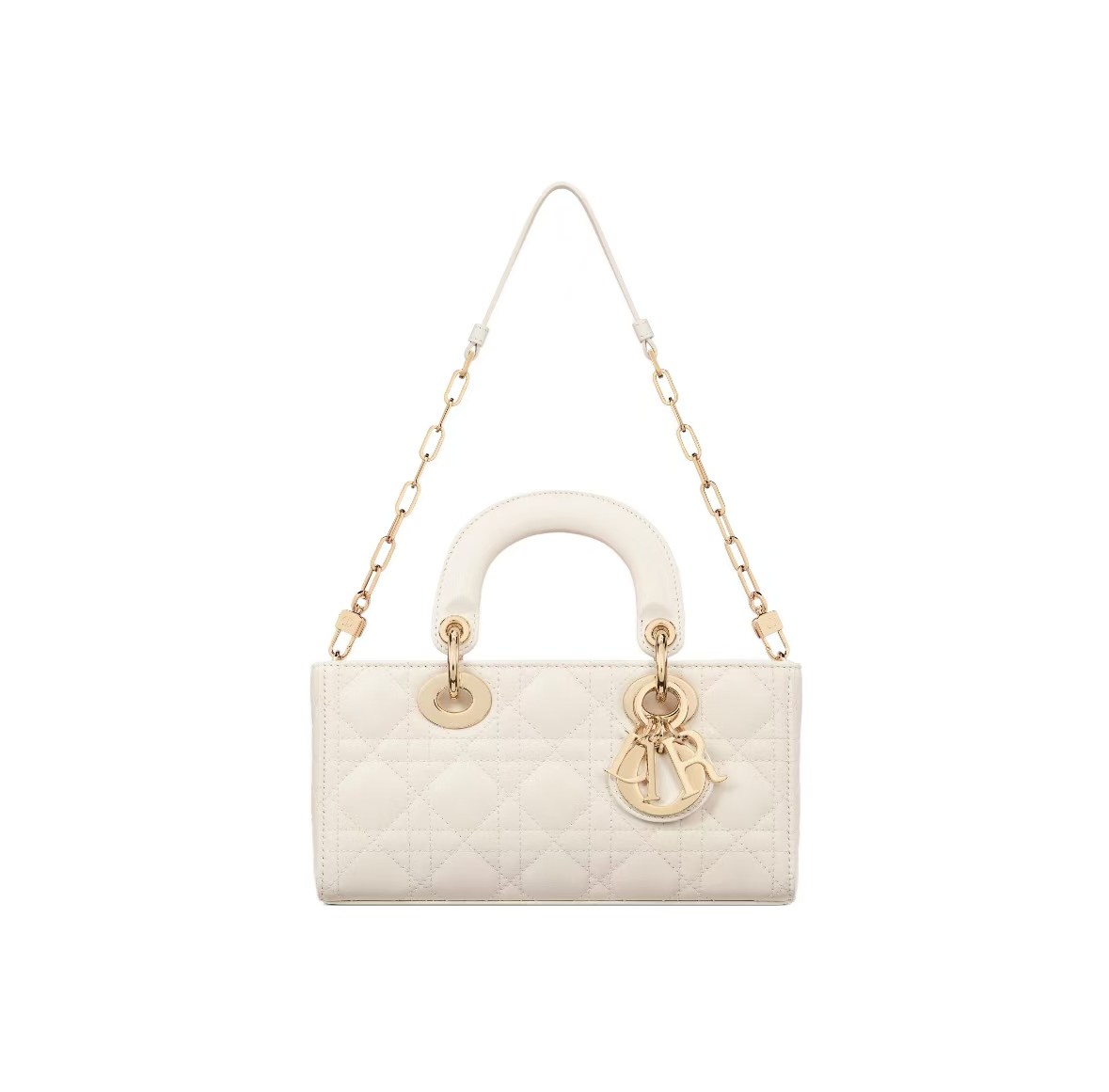 DIOR LADY D-JOY BAG IN LIGHT BEIGE LAMBSKIN