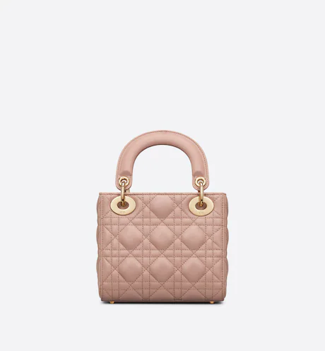 MINI LADY DIOR BAG Blush Cannage Lambskin