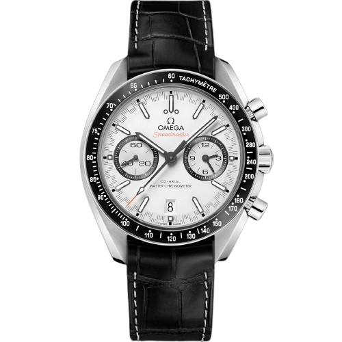 OMEGA SPEEDMASTER RACING 44.25 MM, STEEL ON LEATHER STRAP