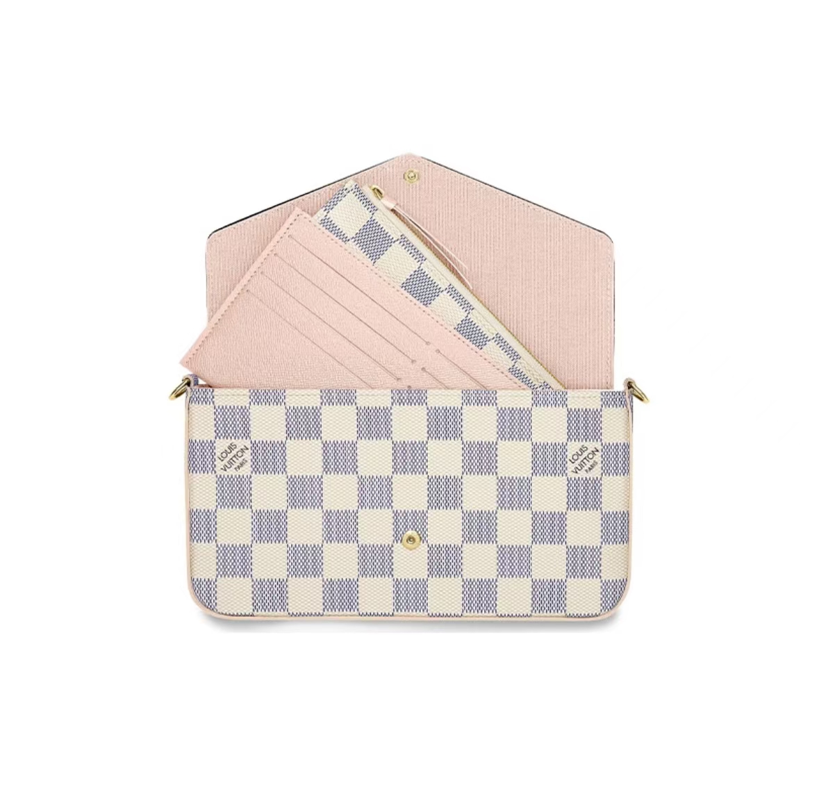 LOUIS VUITTON POCHETTE FÉLICIE IN DAMIER AZUR