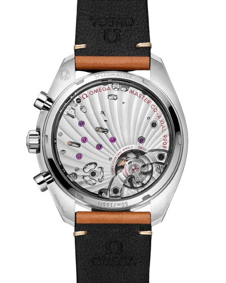 OMEGA SPEEDMASTER CHRONOSCOPE 43 MM, STEEL ON LEATHER STRAP