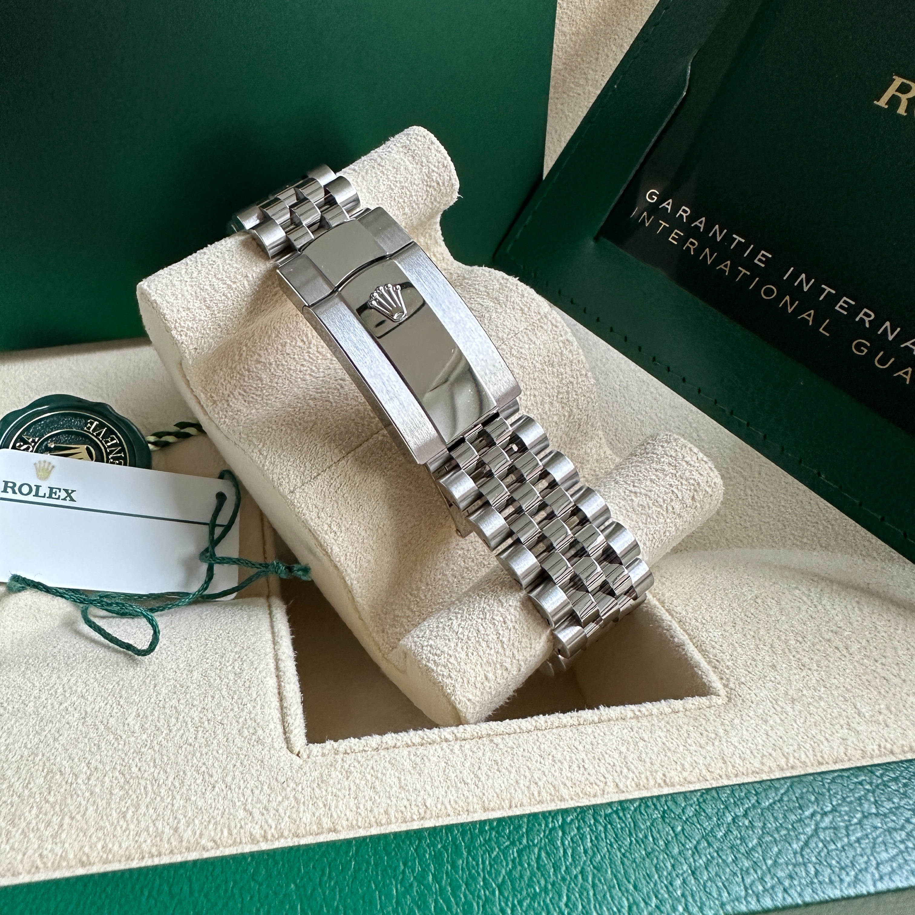 Rolex Datejust 41 Stainless Steel Blue Roman Dial Jubilee Bracelet Men's Watch M126300-0018