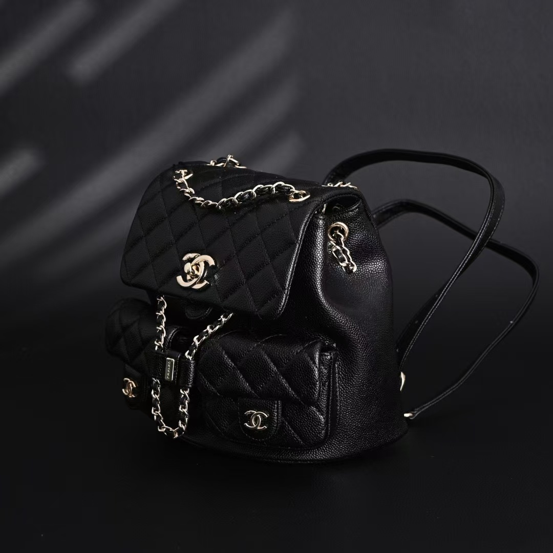 CHANEL Small Duma Backpack 25P - Black