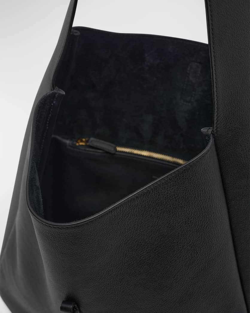 Smooth Calfskin Large Le 5 A 7 Soft Hobo Black