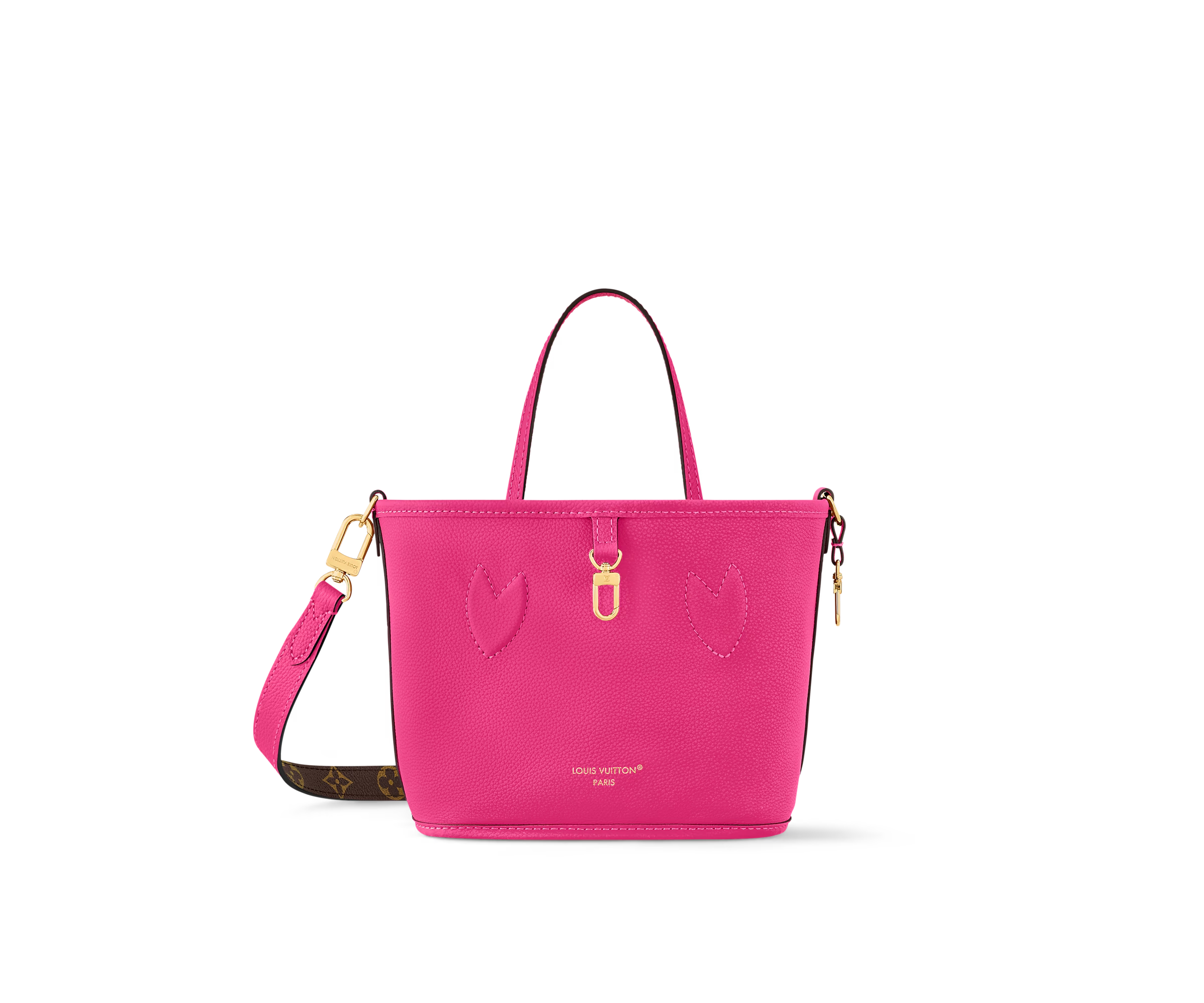 Neverfull Bandoulière Inside Out BB Rose Pondichery cowhide