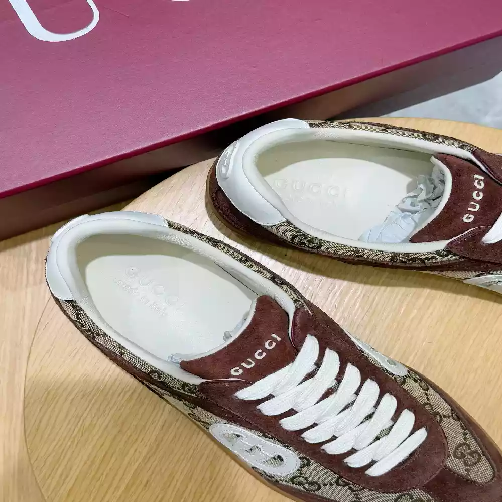 MEN’S G75 SNEAKER IN DARK BROWN SUEDE – GCC258