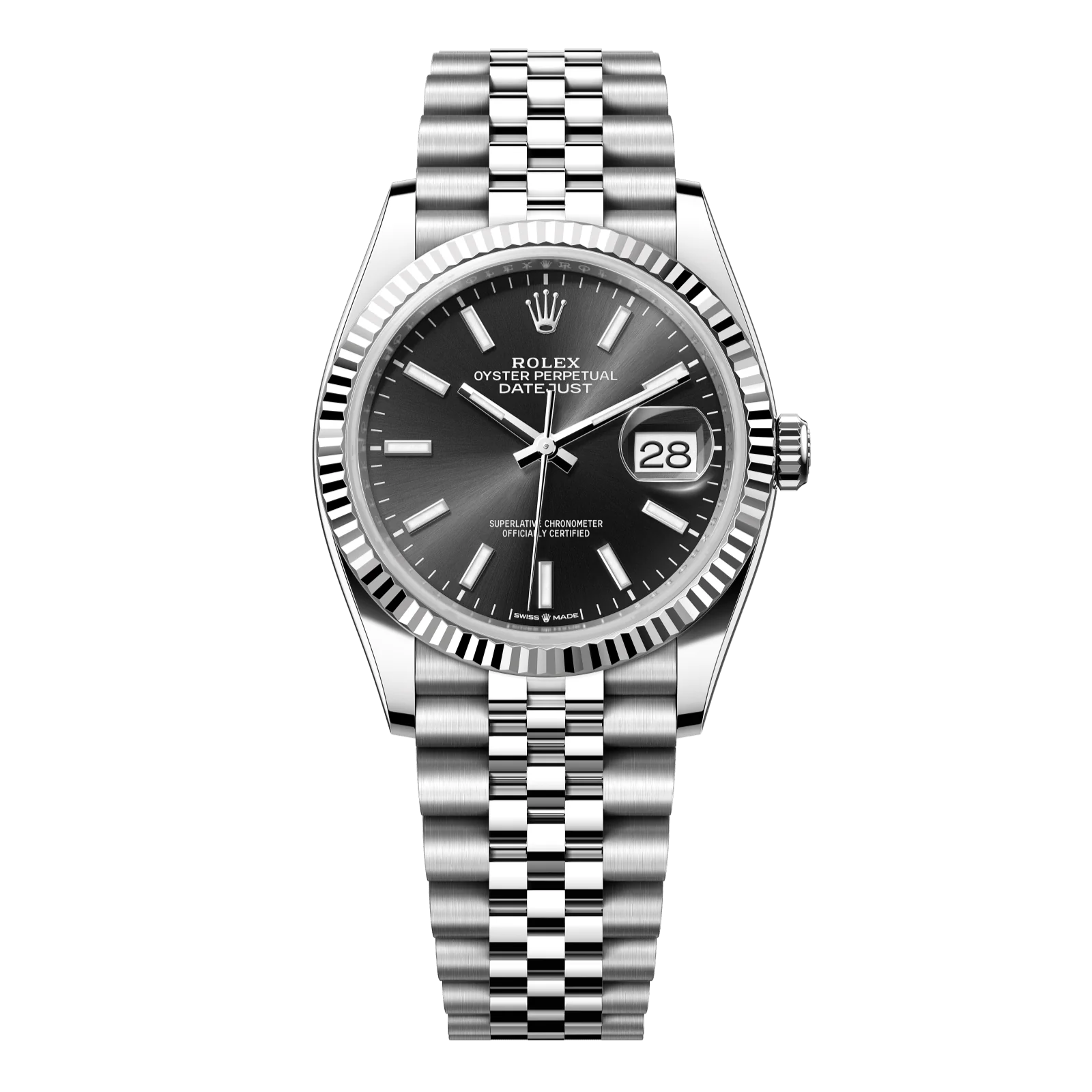 Rolex Datejust 36 Black Dial Jubilee Bracelet 126234-0015