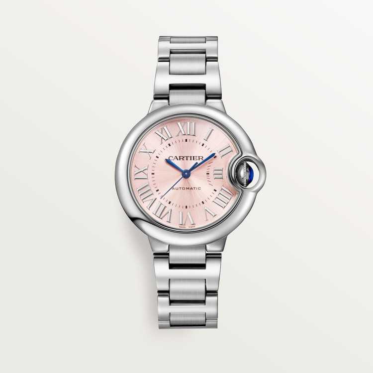 Ballon Bleu de Cartier watch Pink sunray dial 33 mm