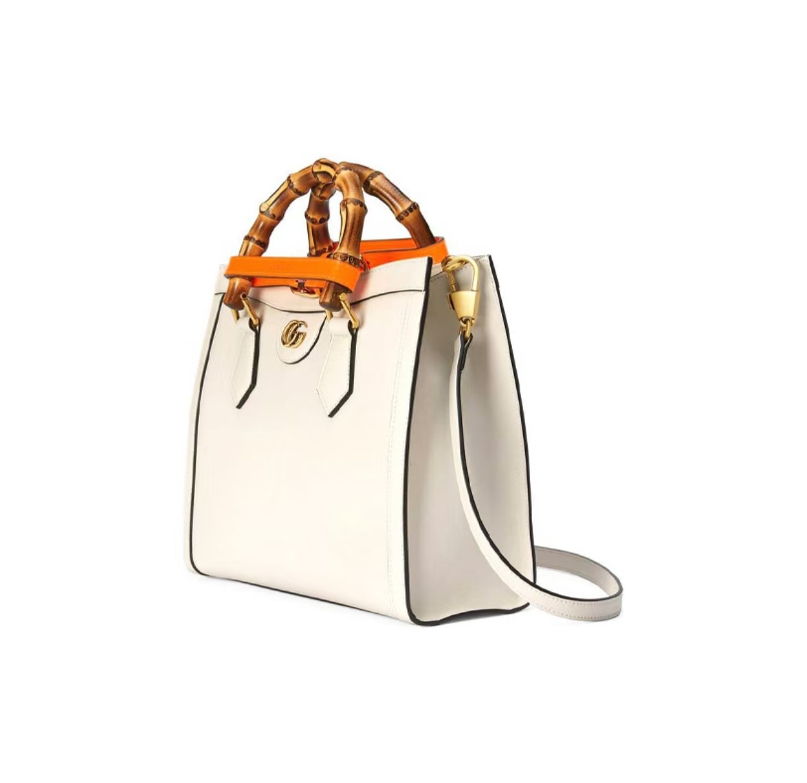 GUCCI DIANA MINI TOTE IN WHITE