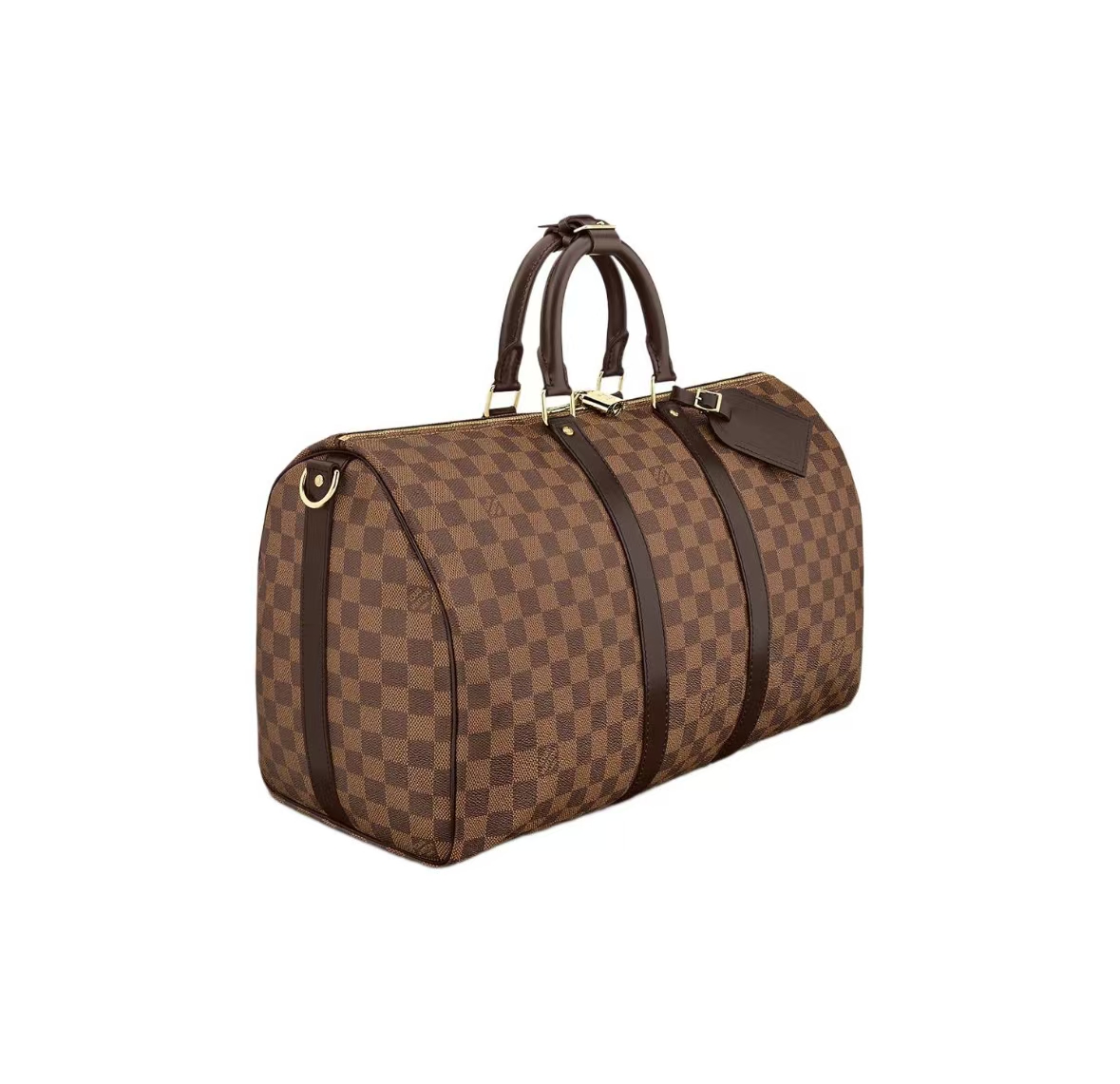 KEEPALL BANDOULIÈRE 55 MONOGRAM JUNGLE TRAVEL BAG IN BROWN