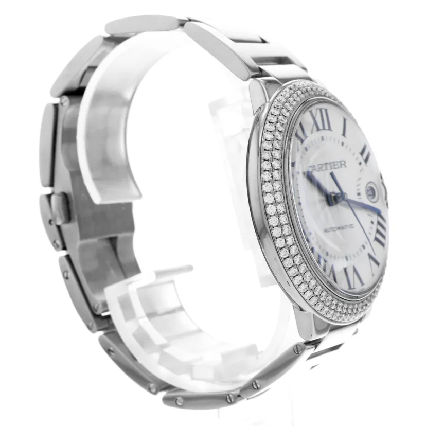 42MM  Ballon Bleu White Gold with Diamonds
